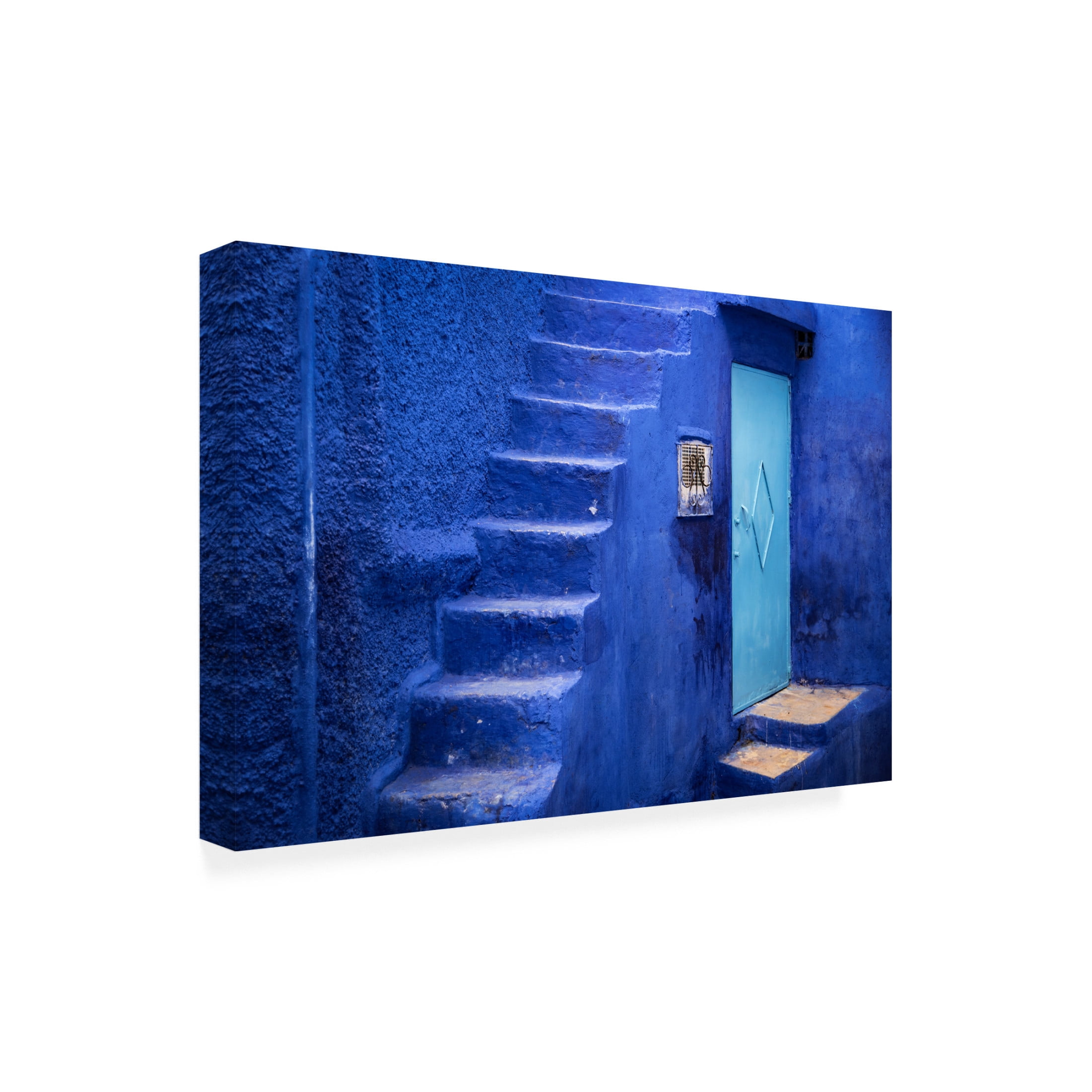 Canvas Wall Art - Linda Wride 'Steps Up' Wall Art for Living Room, Bedroom, or Office D?cor by Trademark Fine Art - 47 x 30 Inches