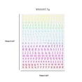 thumbnail image 5 of MANNYA 6pc Letter Nail Art Stickers Decals Of Alphabet Small Letter Stickers Waterproof, 5 of 13