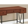 thumbnail image 2 of Monarch Specialties Computer Desk, Home Office, Laptop, Storage Drawers, 48"l, Work, Metal, Laminate, Brown, Black, Transitional, 2 of 4