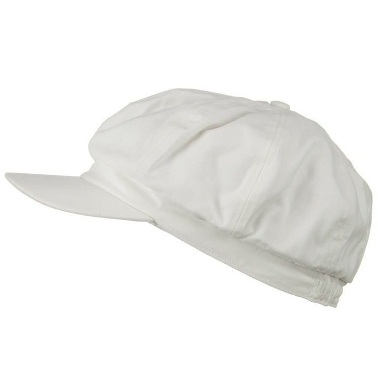 【新品未使用】COTTON SOFT HAT (WIDE) Cotton Elastic Big Size Newsboy Cap - White XL-2XL - Walmart.com