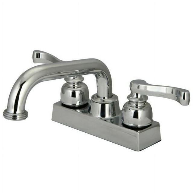 Kingston Brass KB2471FL Laundry Faucet & Metal Lever Handle Chrome