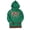 Kelly Green/Black, variant on AACA Norfolk State University Men's Green HBCU Pullover Hoodie with Striped Ribbing and Contrast Stitching