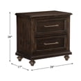 thumbnail image 5 of Lexicon Cardano Nightstand in Driftwood Charcoal, 5 of 6