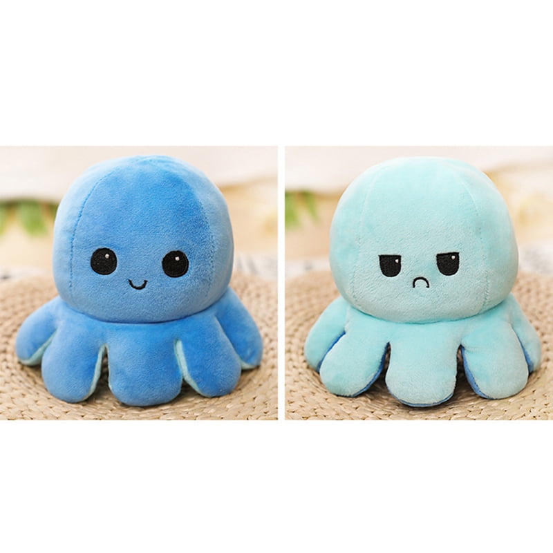 PWFE 4 Styles Cute Double-Sided Reversible Color Octopus Doll Flipped Octopus Doll Flipped