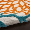 thumbnail image 3 of Nourison Aloha Floral 4' x Round Turquoise Multicolor Tropical Indoor/Outdoor Area Rug, 3 of 12