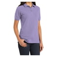 thumbnail image 4 of Mafoose Womens Heavyweight Cotton Pique Polo Shirt Lilac L, 4 of 6