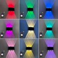thumbnail image 3 of Tuya RGB LED Wall Lamps Outdoor Up Down IP65 Waterproof Garden Sconce Porch Yard Google Alexa APP Exterior Wall Lights AC85-265V 26s, 3 of 5