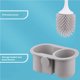 thumbnail image 5 of Cepillo Para Inodoro Cepillo De Silicona De Imitación Resistente Al Desgaste Para El Lavado Del Inodoro Cepillo De Limpieza Para Inodoro Resistente Montado En La Pared Durable Con Diseño De Tanque Kearding HA026615-01, 5 of 7