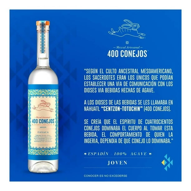 Mezcal 400 Conejos Joven 700 ml | Walmart en línea