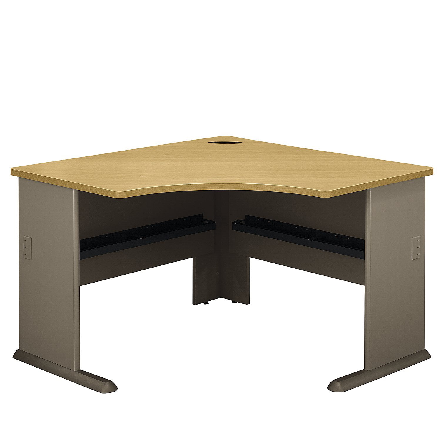 Series A48w Corner Desk In Light Oak Walmart Com Walmart Com