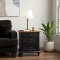 thumbnail image 3 of Furniture of America Calix Traditional Wood 3-Drawer Nightstand, Black, 3 of 19