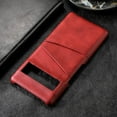 thumbnail image 4 of ELEHOLD for Google Pixel 6a Case, Google Pixel 6a Wallet Case with Credit Card Holder, Slim PU Leather Hard Card Pocket Back Cover Shockproof Protective Case,Red, 4 of 4