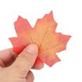 thumbnail image 3 of 100 unids/bolsa Hojas de arce artificiales para decoración de mesa de fiesta de boda de hoja de otoño de Acción de Gracias, 3 of 8