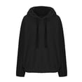 thumbnail image 4 of Sevevn Womens Oversized Sherpa Pullover Hoodie with Pockets Fuzzy Fleece Sweatshirt, 4 of 6