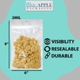 thumbnail image 2 of 2 Mil Hang Hole Clear Plastic Polypropylene Zip Bags - 6 x 9 & (1000 Bags), 2 of 7