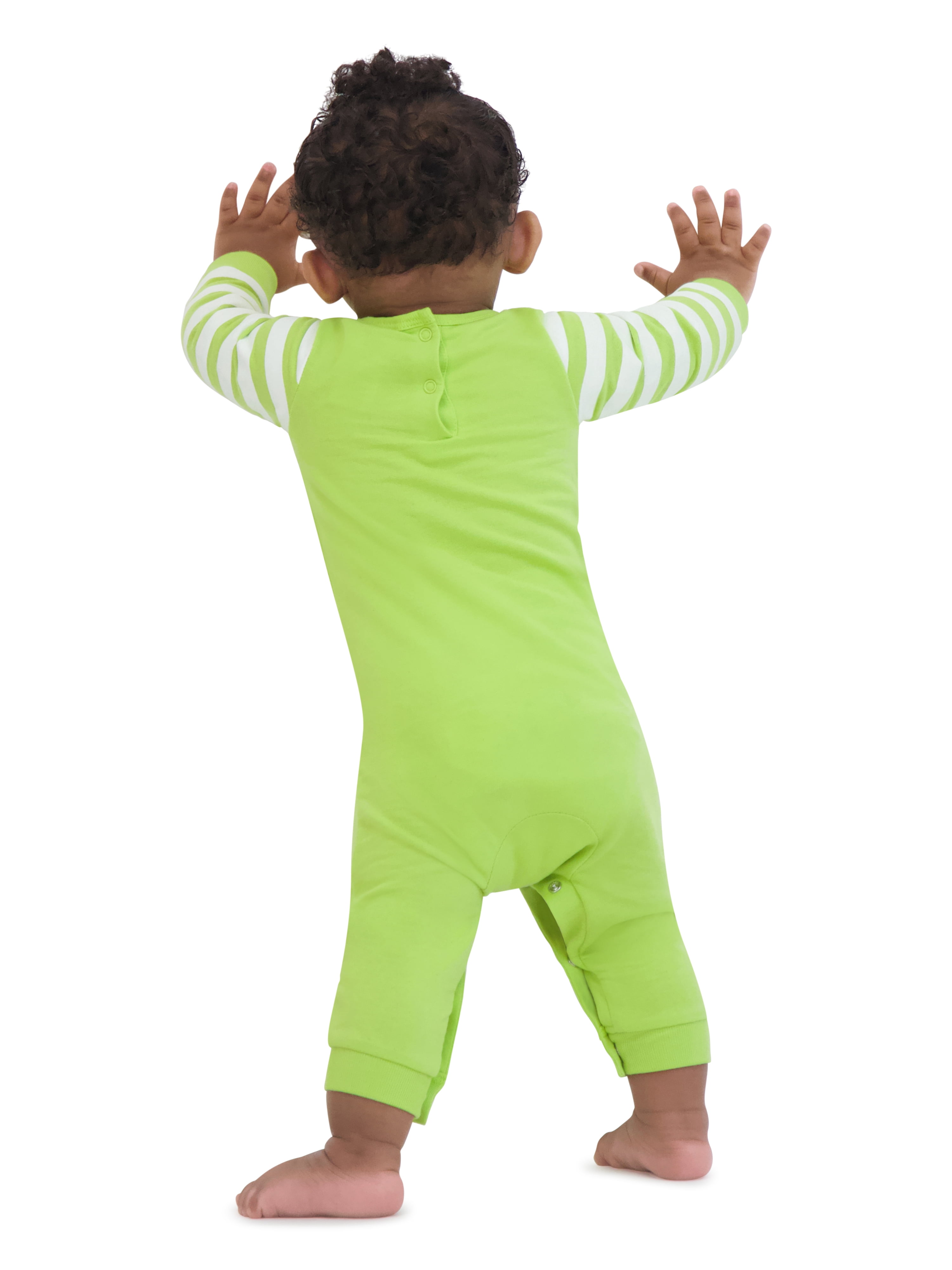 The Grinch Christmas Baby Green Coverall and Hat, Sizes 0/3M-24M