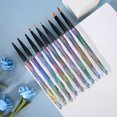 thumbnail image 4 of 9 Uds. Pincel portátil para decoración de uñas con mango degradado, bolígrafo de dibujo para pintura de uñas con patrón de flores DIY, 9 Uds., 4 of 5
