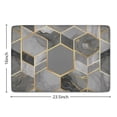 thumbnail image 5 of Gray Gold Hexagon Marble Pattern Flannel Non Slip Door Rugs,Washable Door Mats Indoor,Decorative Door Mats,Dirt-Resistant and Absorbent Doormat for Entrance,Bedroom,Kitchen,Bathroom,23.5"x16", 5 of 5