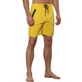 thumbnail image 4 of Unique Bargains Men's Solid Color Elastic Waistband Lightweight Swimwear Shorts 30 Yellow, 4 of 6