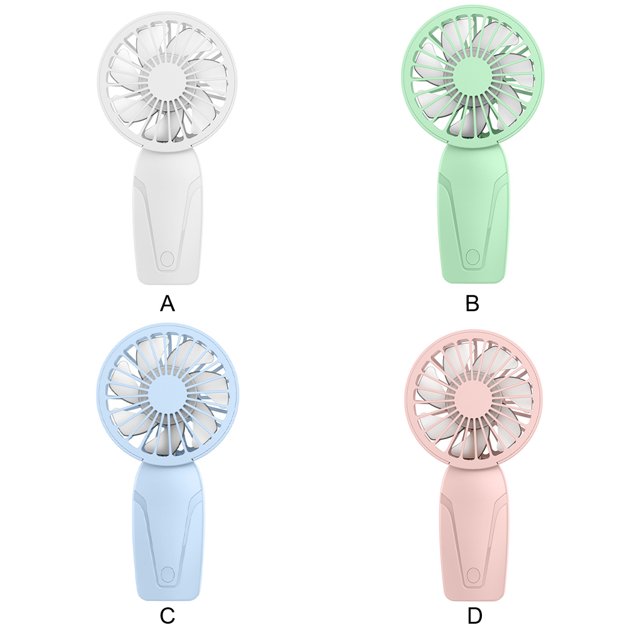 Langgg ABS Cute Handheld Small Fan With Long Endurance Battery For Compact And Convenient To Carry Mini Fan white
