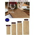 thumbnail image 6 of MDS Hand Woven Rectangle Jute Braided Table Runner 13*36 Inch - Natural Burlap Reversible Rustic Vintage Dining Table Runner for Home Décor, Kitchen, Indoor & Covered Door Entrances Jute Table Runner, 6 of 6