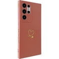 thumbnail image 2 of Candy Phone Case for Samsung Galaxy S22 Ultra Love Heart Case Cute Solid Color Case Screen Camera Protection Shockproof Soft TPU Bumper Case for Samsung Galaxy S22 Ultra 5g 6.8 inch (Pink), 2 of 9