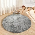 thumbnail image 3 of TERGAYEE Floor Mats Round Tie-dyed Silk Wool Carpet Home Bedroom Living Room Coffee Table Blanket Computer Chair Mat Easy To Care 60cm Rugs for Living Room, 3 of 4