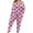 Pink3, variant on Plebaso Plus Size Pajama Set for Women Heart Printed Long Sleeve Tops and Pants Matching Sleepwear Sets