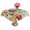 DarkOrange Green Beige, variant on Mushrooms Table Cloth Waterproof Tablecloths, Butterfly Botanical Country Plants Beige Tablecloth Dining Table Cover for Kitchen Party Tabletop Outdoor, Rectangle Tablecloth 60x84 Inch