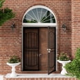 thumbnail image 2 of 64" X 80" Prehung door Universal/Reversible Hinging Surface Mount Steel Security Door With Perforated Metal Screen Without Lock, 2 of 5