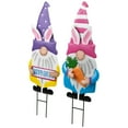 thumbnail image 3 of Northlight Happy Easter Gnomes Outdoor Garden Stakes - 27" - Set of 2, 3 of 7