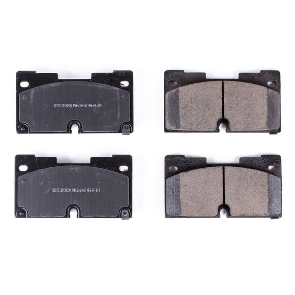 Power Stop Brake Pad 16-2173 Evolution; FMSI Number D2173; Carbon-Ceramic; Set Of 4