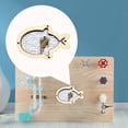 thumbnail image 3 of Tablero ocupado para , accesorios de bricolaje, juguete Montessori de habilidad , juguetes educativos para , juguetes de viaje para , Blanco con aureato CUTICAT Material de tablero ocupado, 3 of 8