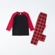 thumbnail image 1 of Pijama familiar europeo con estampado navideño de moda, traje para padres e hijos, blusa y pantalones de poliéster., 1 of 5