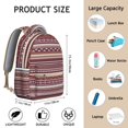 thumbnail image 6 of Vintage Boho Daypack - Tribal Design with 17" Laptop Pocket | Heavy Duty & Water-Resistant, Roomy for School & Travel, 6 of 6