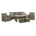 thumbnail image 1 of Oakmont 6PC jeu de conversation en table haute avec de coussin gris, 1 of 2