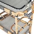 thumbnail image 6 of Beaumont Lane Black & White Rattan Bar Cart, 6 of 9