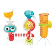 Yookidoo Baby Bath Toy - Spin N Sprinkle Transparent Water Lab, Attaches to Any Tub Wall, 1-3 Years