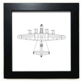 thumbnail image 1 of Mesa de pared con marco cuadrado negro, 1 of 4
