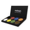 thumbnail image 1 of Mehron Makeup Paradise AQ Face & Body Paint 8 Color Palette (Básico) - Paleta de maquillaje facial y corporal, efectos especiales, pintura facial para arte, teatro, Halloween, regalos navideños, fiest, 1 of 3
