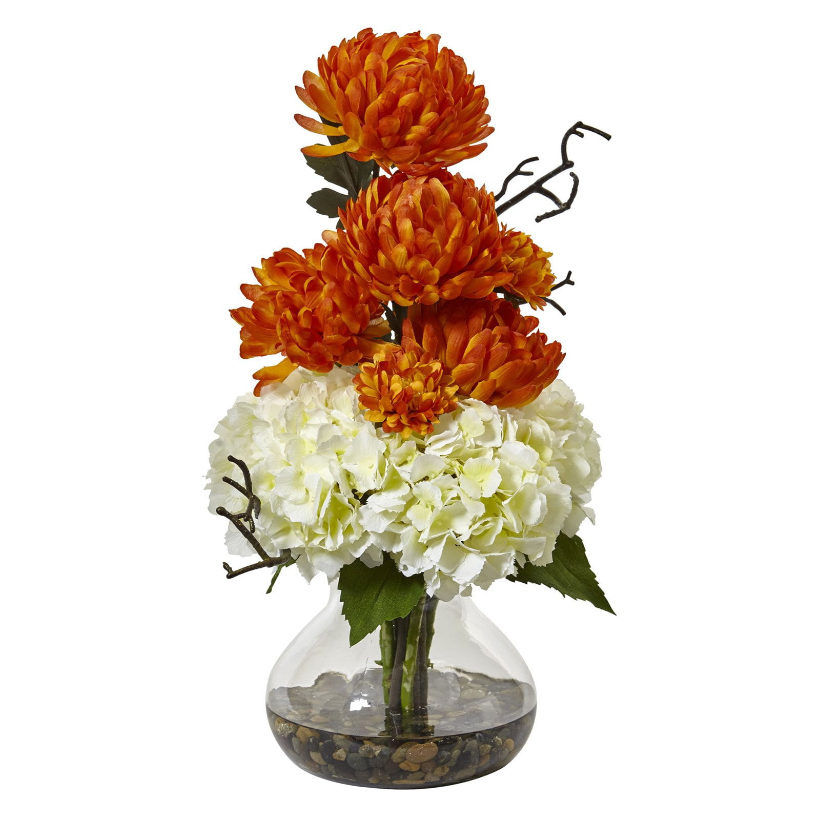 MTH Elegant Hydrangea Vase – Small Floral Display Accent