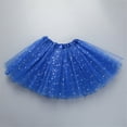 thumbnail image 3 of Godom Toddler Girls Sequins Tutu Skirt 2T-8T Rainbows Tulle Princess Ballet Dress Party Costume,Blue, 3 of 4