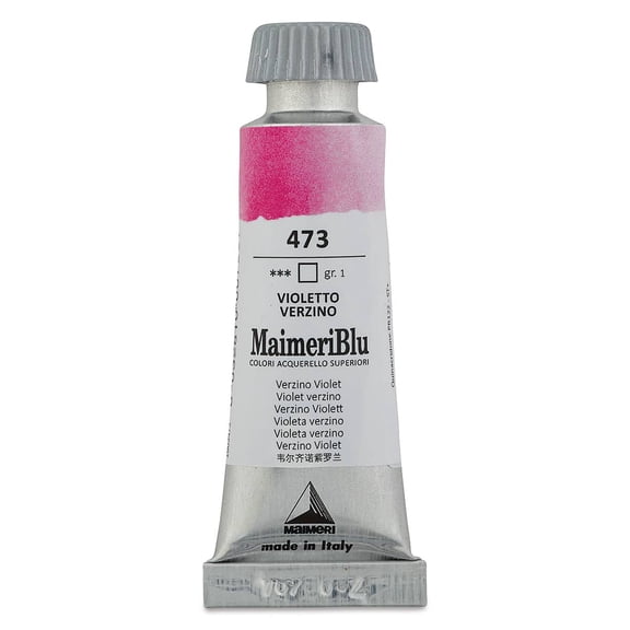 Maimeri Blu Artist Watercolor - Verzino Violet, 12 ml Tube