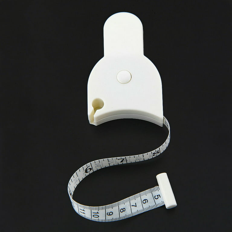 Body Measuring Tape, 60 Inch Retractable Measuring Tape for Body: Waist,  Hip, Bust, Arms, and More (White) 
