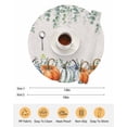 thumbnail image 6 of 15 Inch Round Placemats Set of 6, Fall Non Slip Heat Insulation PP Table Mats, Orange Blue Pumpkins Thanksgiving Green Eucalyptus Leaf Washable Place Mats for Kitchen Dining Party Table Decor, 6 of 7