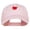 Pink, variant on Heart with Arrow Embroidered Low Cap - Pink OSFM