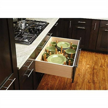 rev-a-shelf 4dps-3921 39 x 21 inch wood peg board system deep drawers organizer