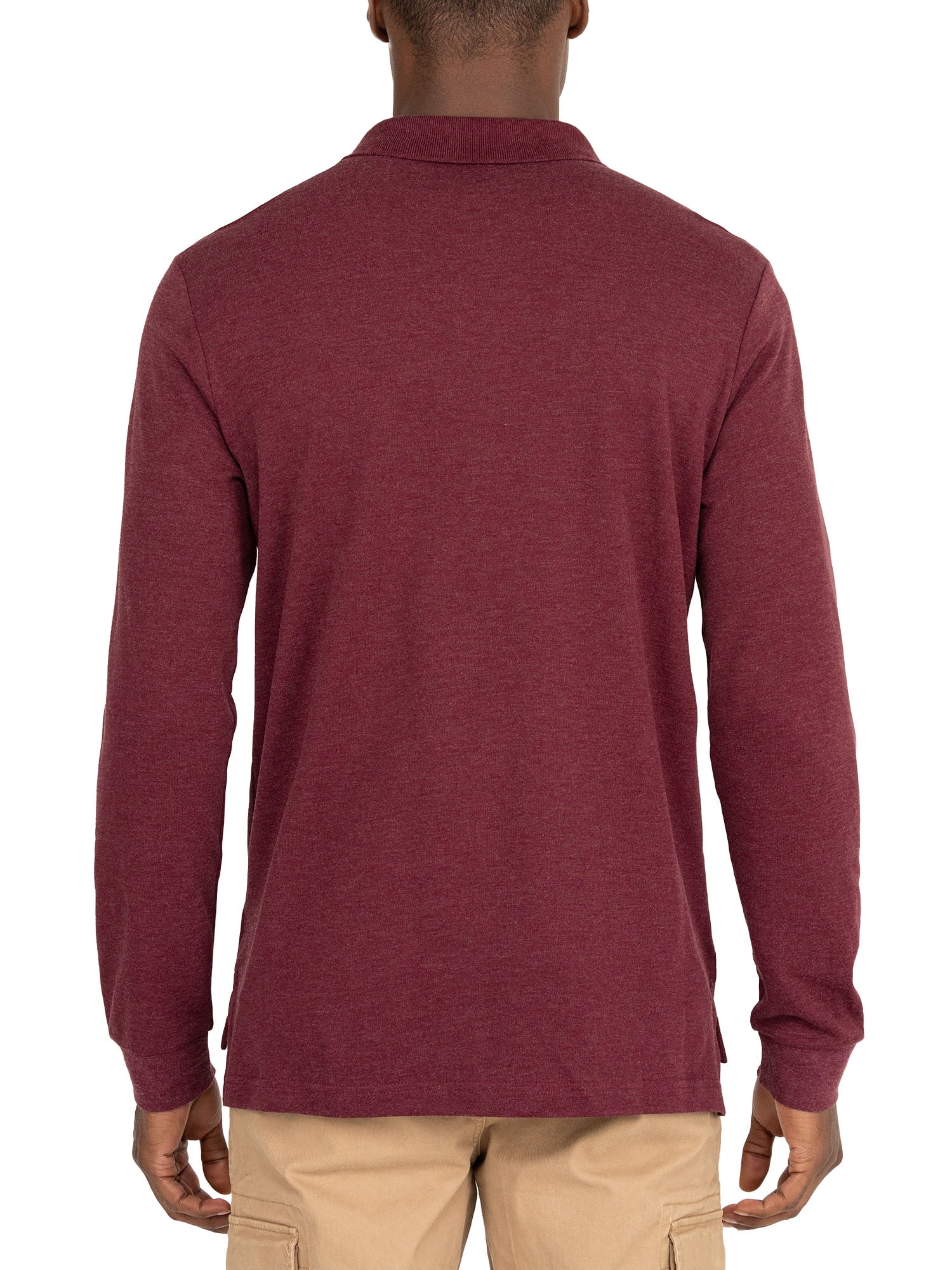 U.S. Polo Assn. Men's Long Sleeve Interlock Polo