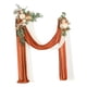 thumbnail image 1 of Kit de flores artificiales para arco de boda con cortina de arco, corona de rosas para arco de boda Naranja, 1 of 9