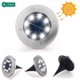 thumbnail image 1 of Luz solar iluminación exterior 10LED luz subterránea 4 piezas de luz blanca, 1 of 5